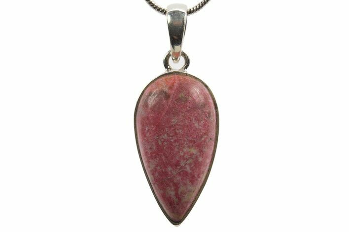 Polished Thulite (Manganian-Zoisite) Pendant (Necklace) - Norway #321499